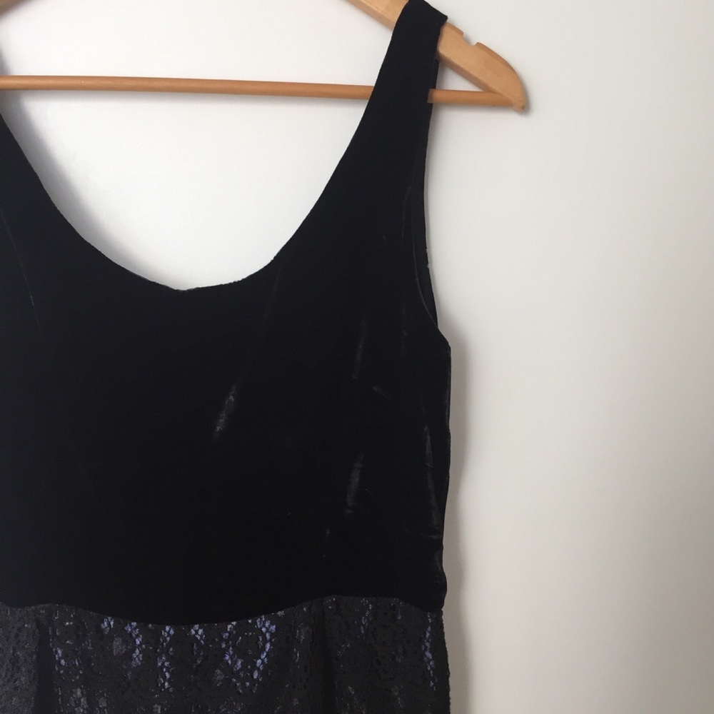 Anna Sui for Anthropologie Velvet + Lace Dress